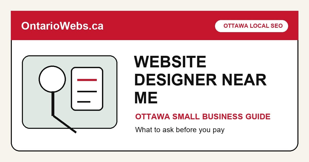 Website designer near me Ottawa guide for small business owners