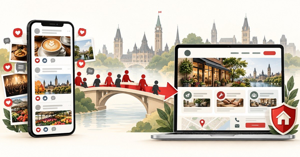 Website and social media working together for an Ottawa small business